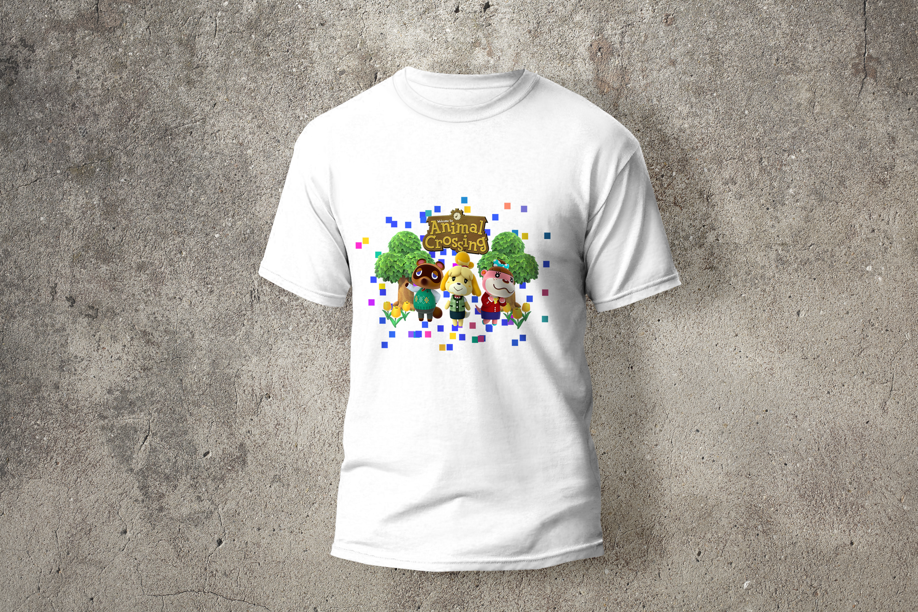 Camiseta Blanca de Animal Crossing