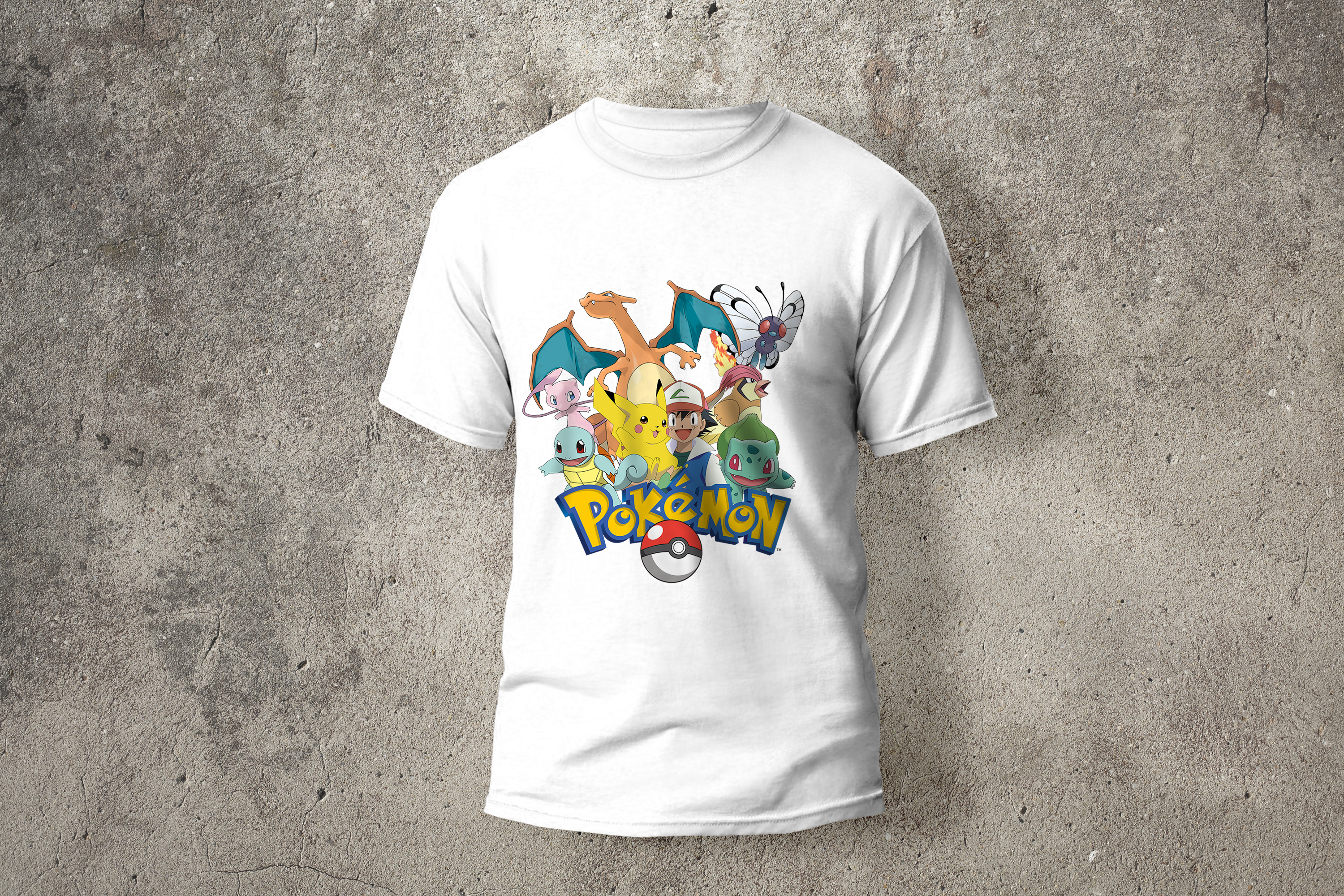 Camisa Blanca de Pokemon
