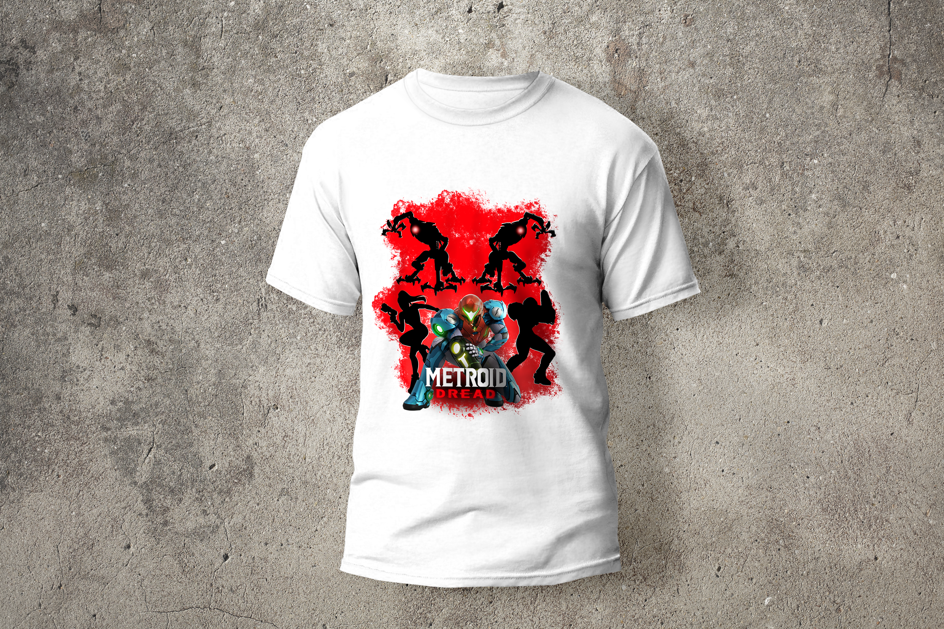 Metroid Dread Camisa Blanca